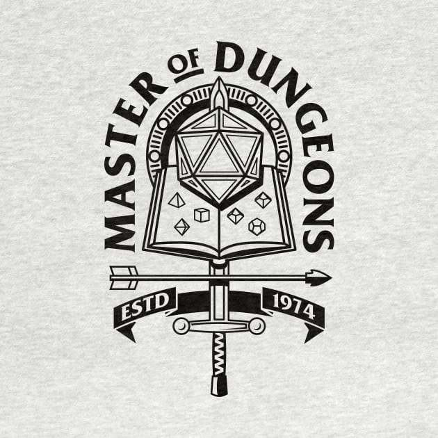 Dungeon Master Master of Dungeons and Dragons by Natural 20 Shirts